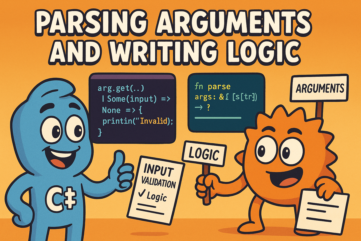 Parsing Arguments and Writing Logic
