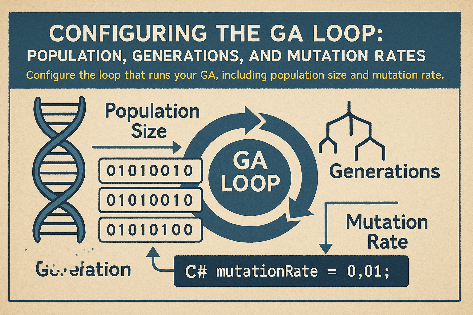 Configuring the GA Loop: Population, Generations, and Mutation Rates