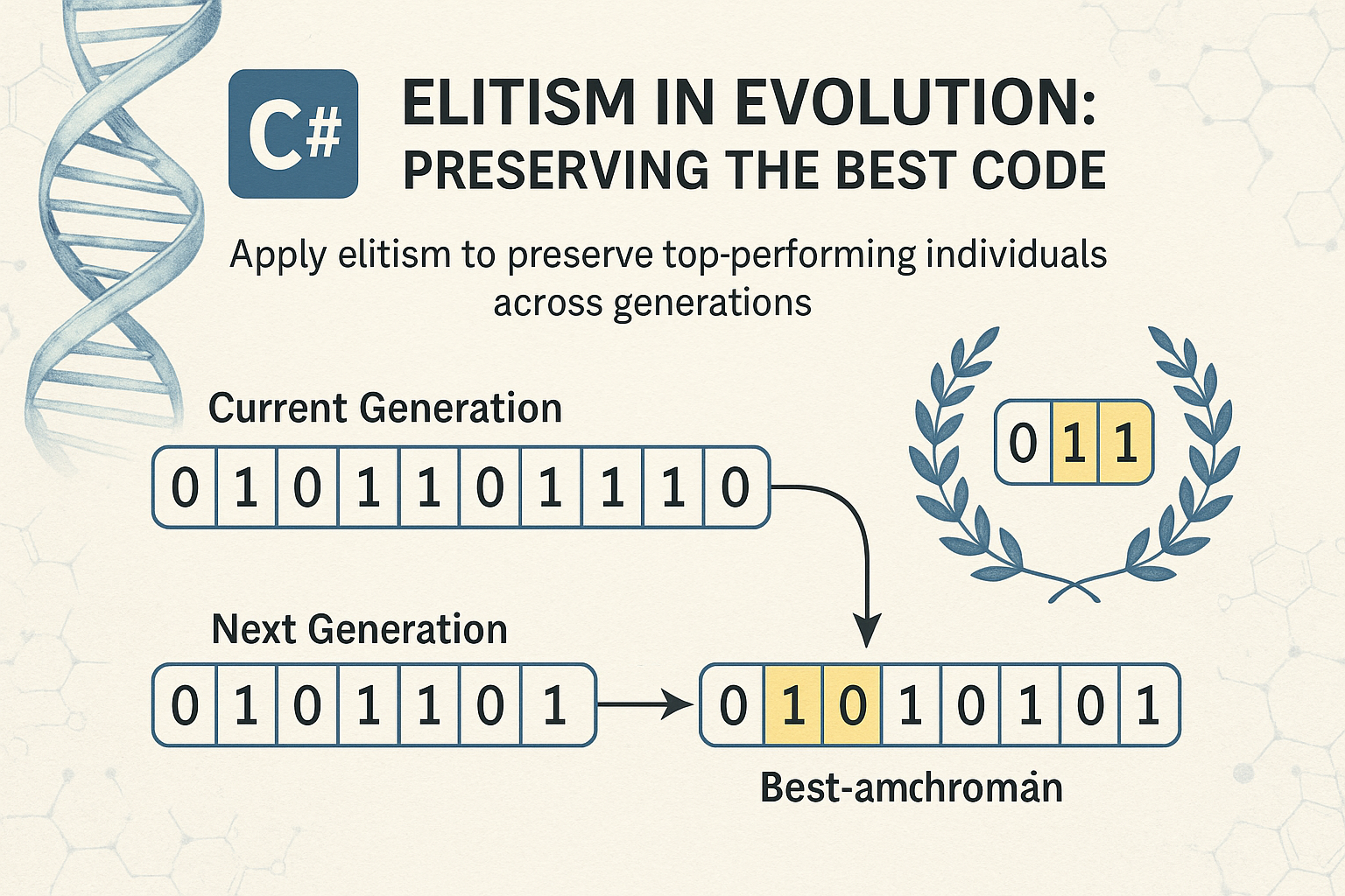 Elitism in Evolution: Preserving the Best Code