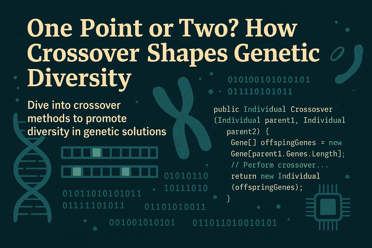 One Point or Two? How Crossover Shapes Genetic Diversity