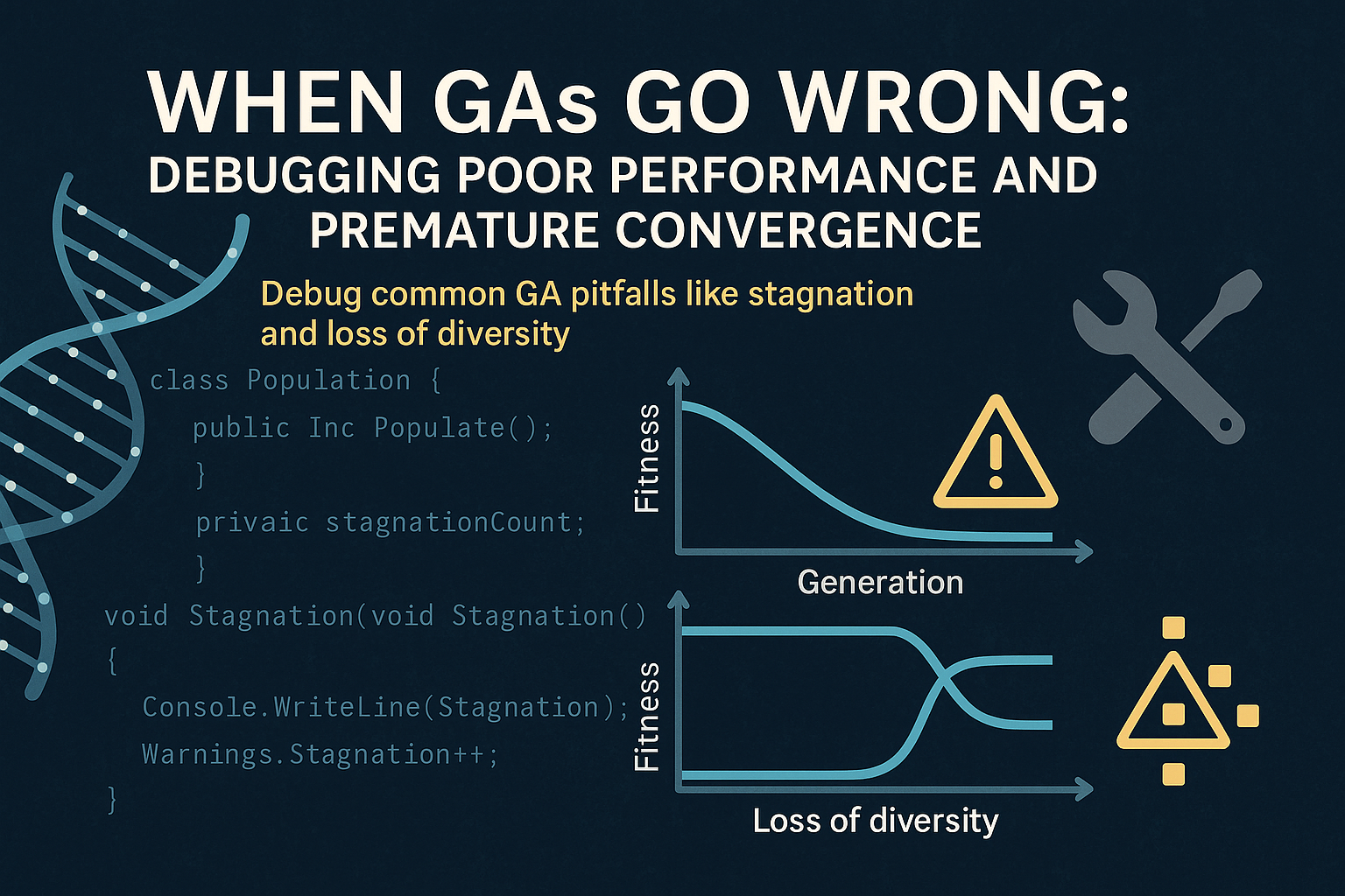 When Genetic Algorithms Go Wrong: Debugging Poor Performance and Premature Convergence
